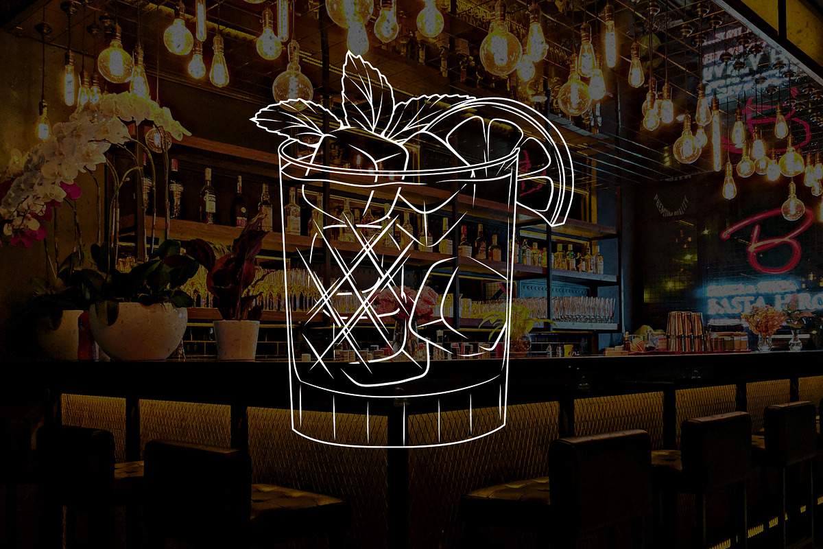 Cocktails Line Art + Procreate, a Food Illustration by Skliarova (Photo 8 of 8)