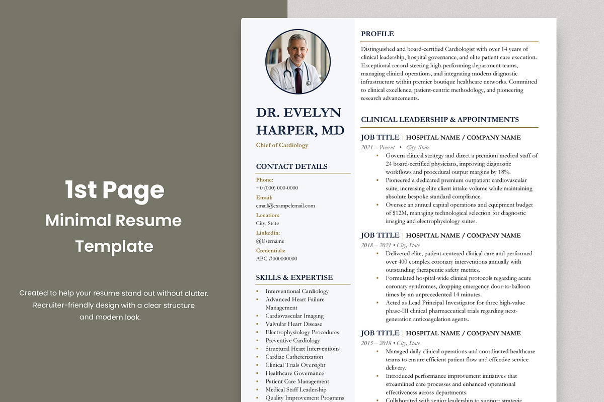 Executive Resume Template, a Resume Template by Anjum Ilyas (Photo 2 of 7)