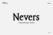 Nevers | Handdrawn Serif, a Serif Font by Emyself Design (Thumbnail 1 of 10)