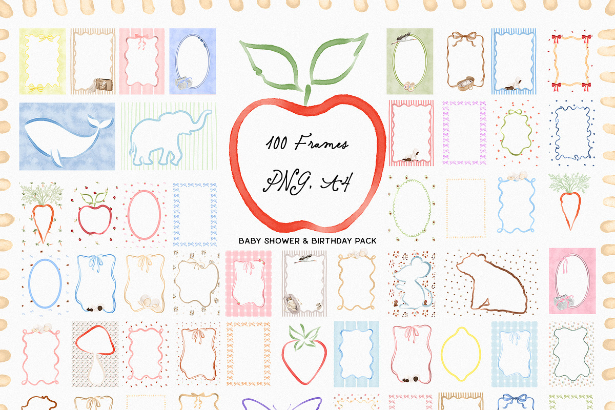 Lullaby Frames: Baby Pack, a Decorative Illustration by Purple (Photo 9 of 11)
