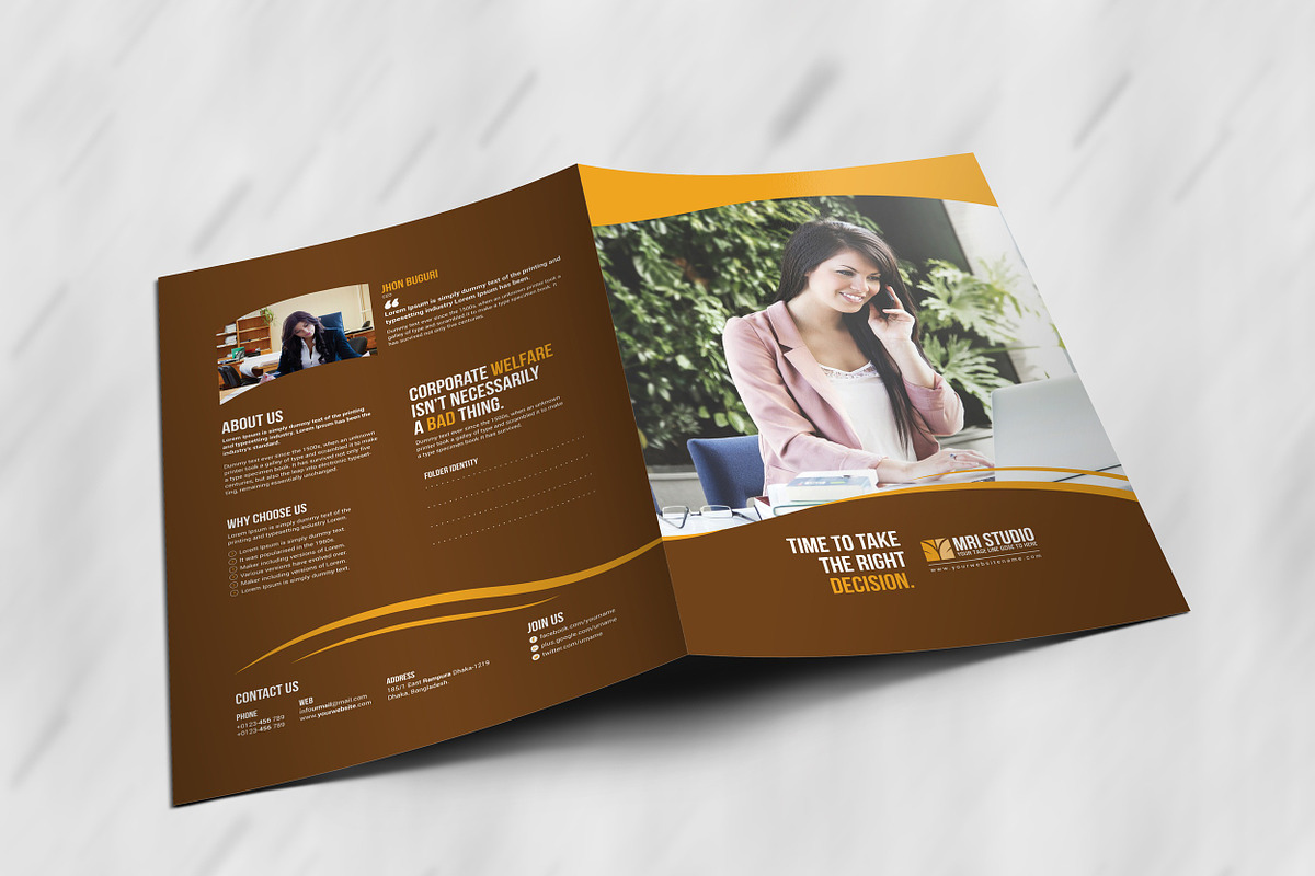 Popular Presentation Folder, a Stationery Template by MRI STUDIO (Photo 8 of 10)