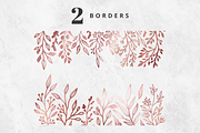 Silver Foil Floral Clipart Set, an Illustration by Brandi Lea Designs (Thumbnail 3 of 6)
