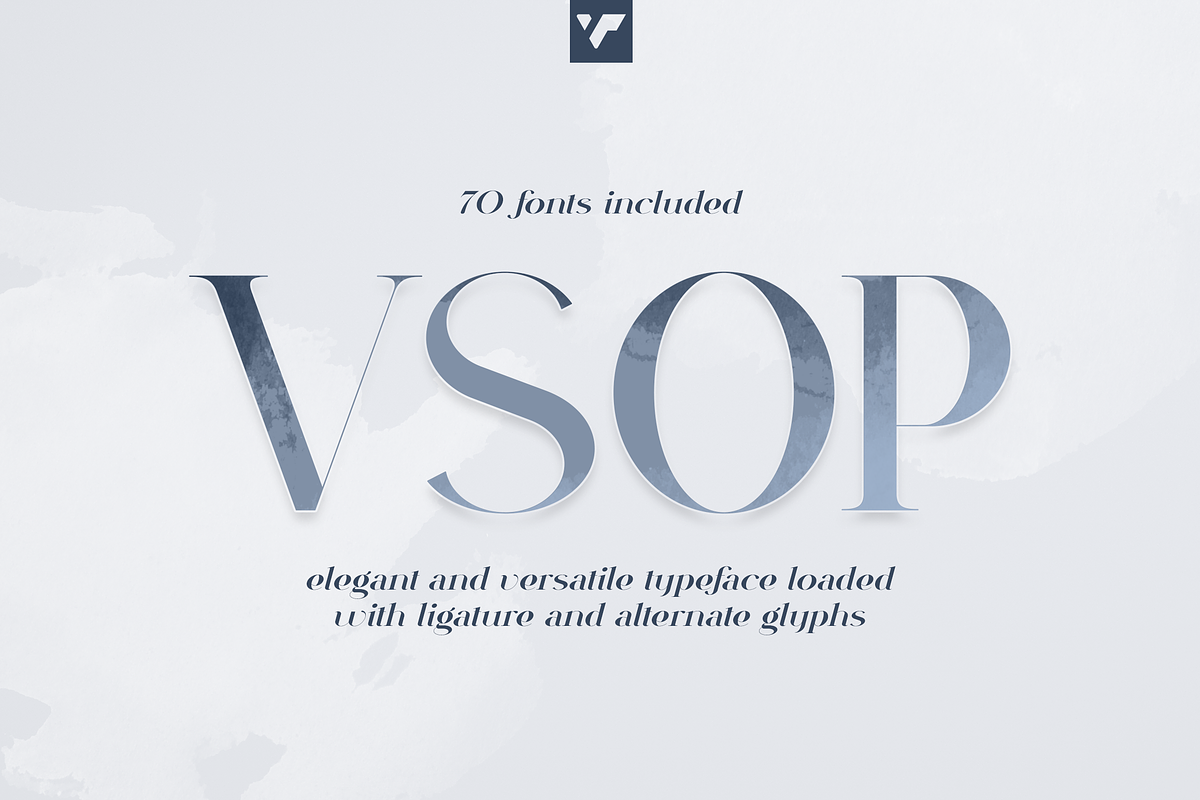 VSOP - elegant serif, 70 fonts, a Serif Font by VP Fonts (Photo 1 of 21)