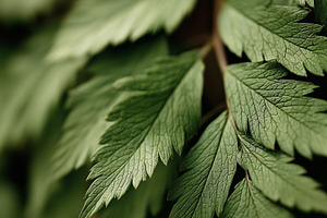 Green leaves showing natural texture, a Nature Photo by MistyDay