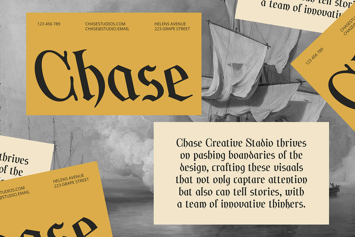 CS Whale – Gothic Uncial Font, a Blackletter Font by Craft Supply Co. (Photo 7 of 8)