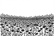 60 Daisy Flower Field Silhouette, a Seasonal Illustration by Amazin_art (Thumbnail 29 of 36)
