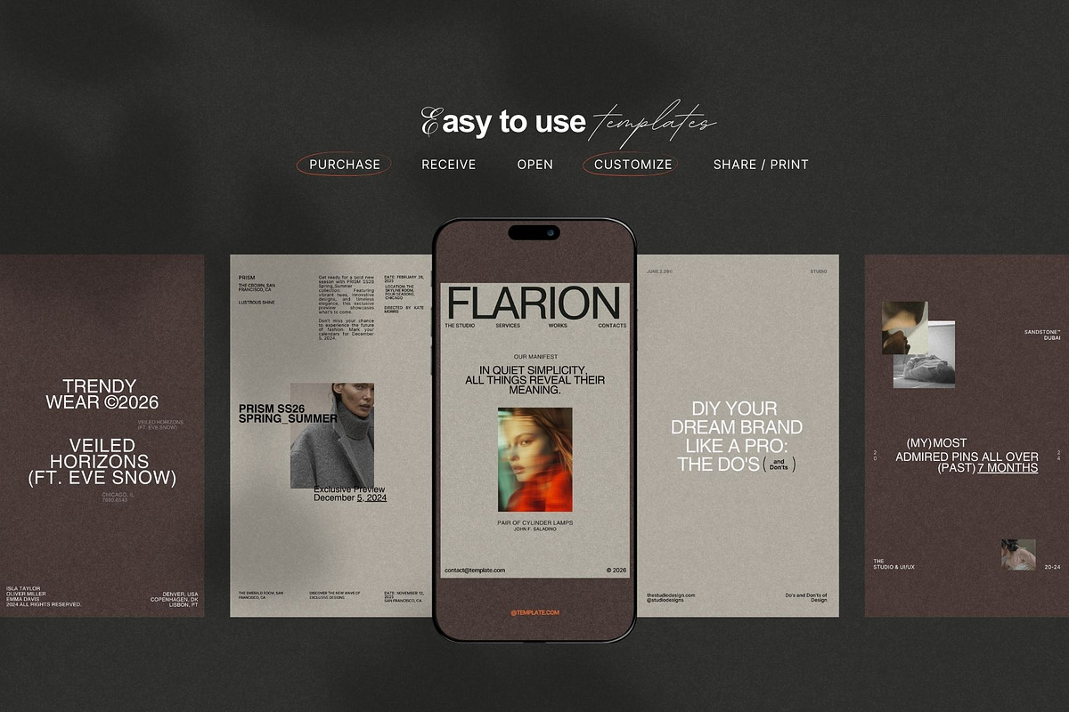 Aesthetic Instagram Template Kit, a Social Media Template by Crafted Pixel (Photo 6 of 9)