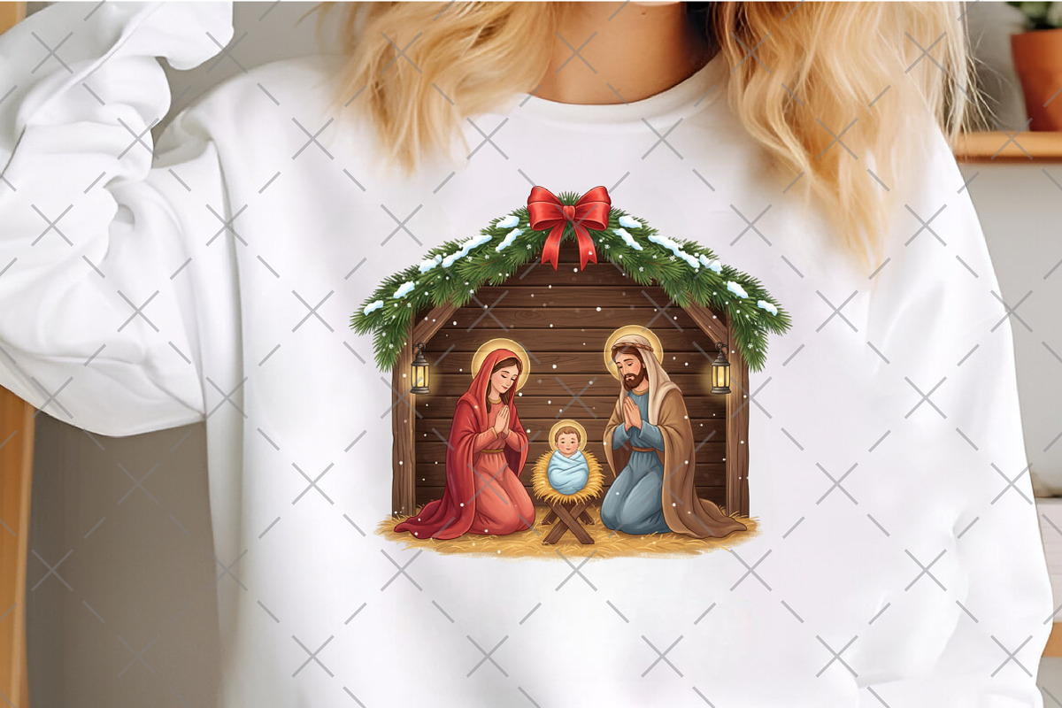 Nativity Scene Christmas Png, an Illustration by Craft Nest (Photo 5 of 6)