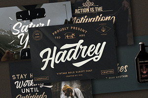 Hadrey - Vintage Bold Script