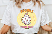 Retro Halloween Ghost PNG Sublimatio, an Illustration by DreamCafeArt (Thumbnail 5 of 7)