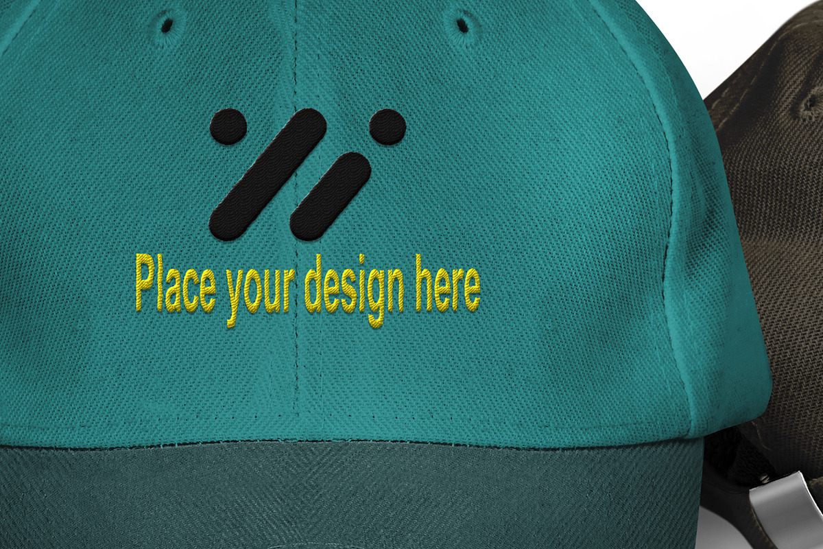 Cap Mockup With Embroidery Effect, an Apparel Mockup by GraphicsPixel (Photo 4 of 5)