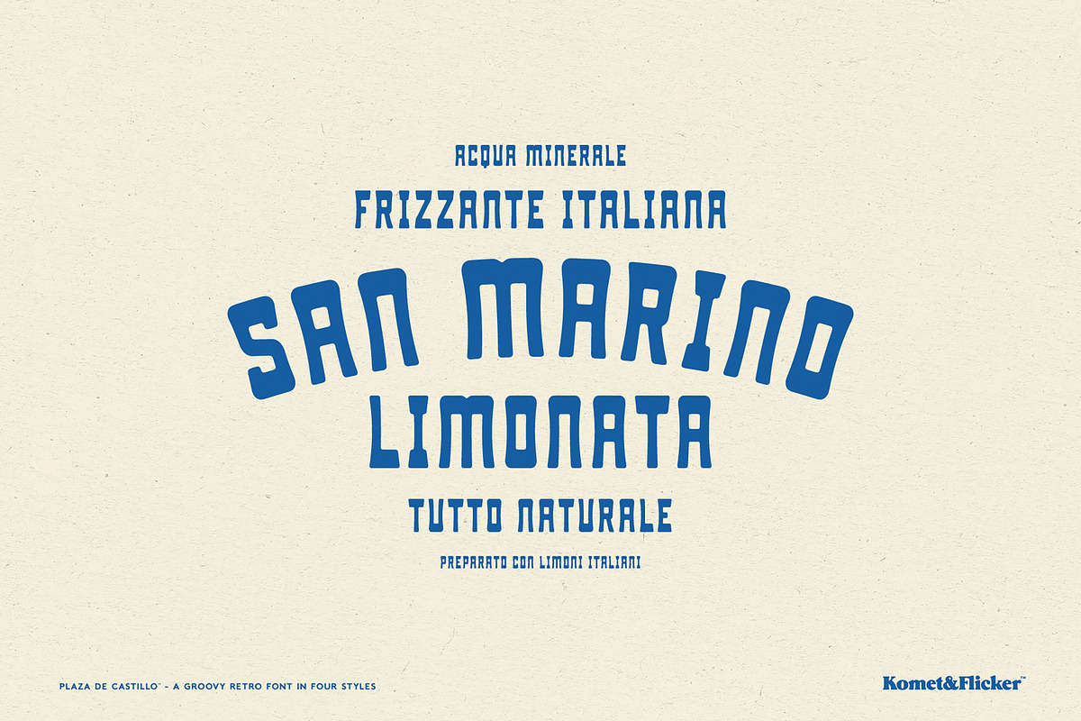 Plaza de Castillo, a Sans Serif Font by Komet & Flicker (Photo 7 of 12)