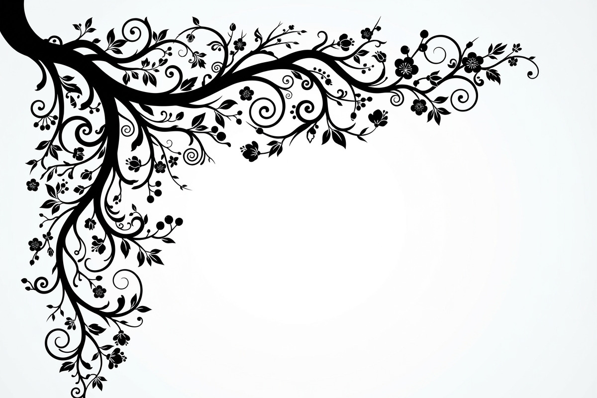 50 Tree Branch Corner Silhouette, a Decorative Illustration by Amazin_art (Photo 16 of 46)