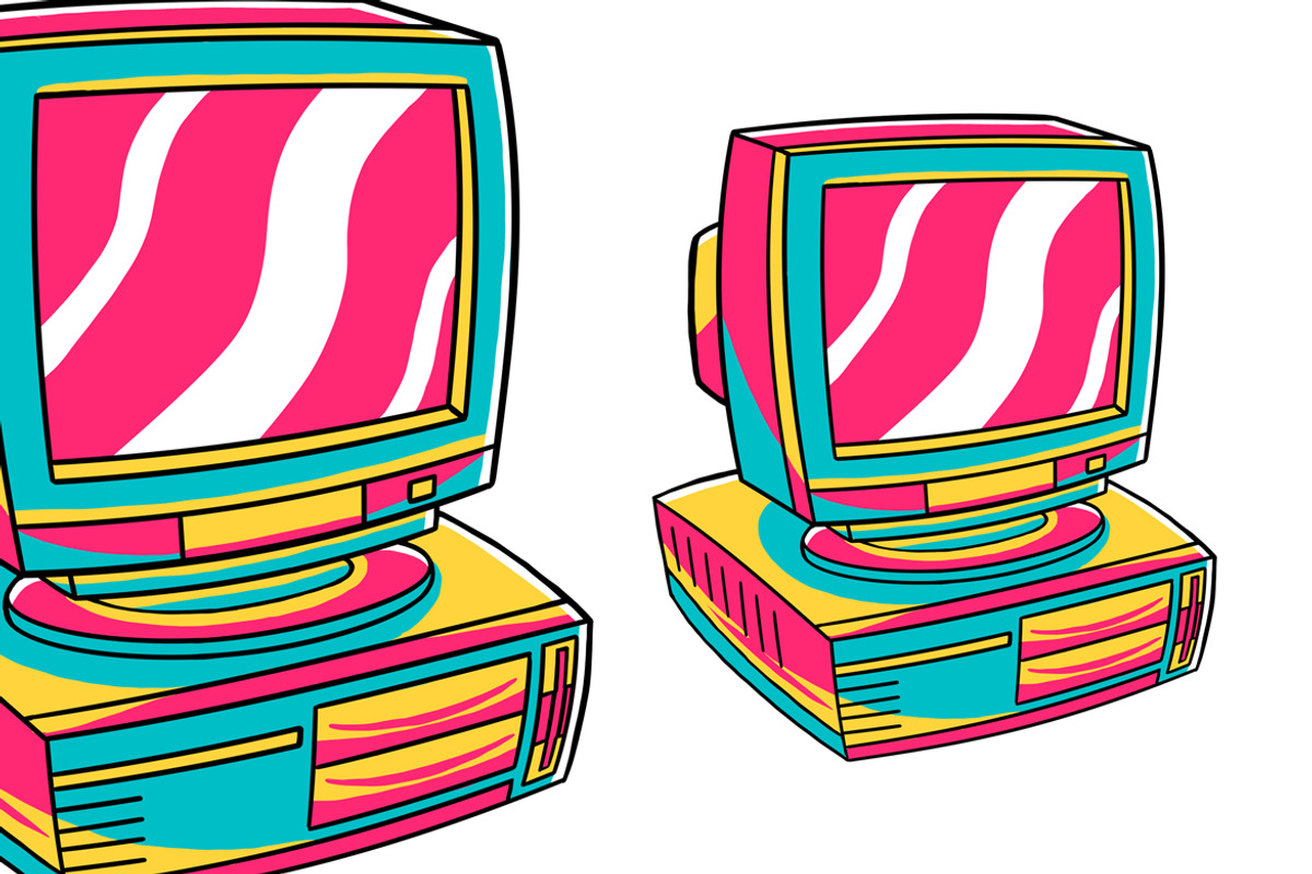 Computer (90's Vibe) Vector, an Object Graphic by MEDZ (Photo 2 of 3)