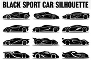 Black Sport Car Silhouette, an Illustration by BIPLOB EXPERT (Thumbnail 1 of 13)