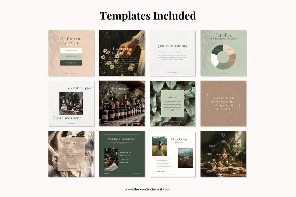 Mother Earth Instagram Templates, a Social Media Template by The Brand Alchemists (Photo 5 of 13)