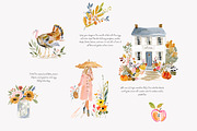 autumn clipart cozy cottage png, a Decorative Illustration by Patishop Art (Thumbnail 5 of 8)