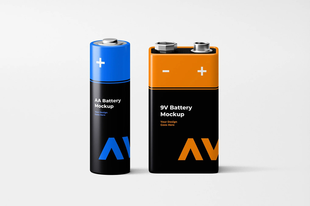 Battery Mockup, a Product Mockup by zpackcreative (Photo 1 of 4)