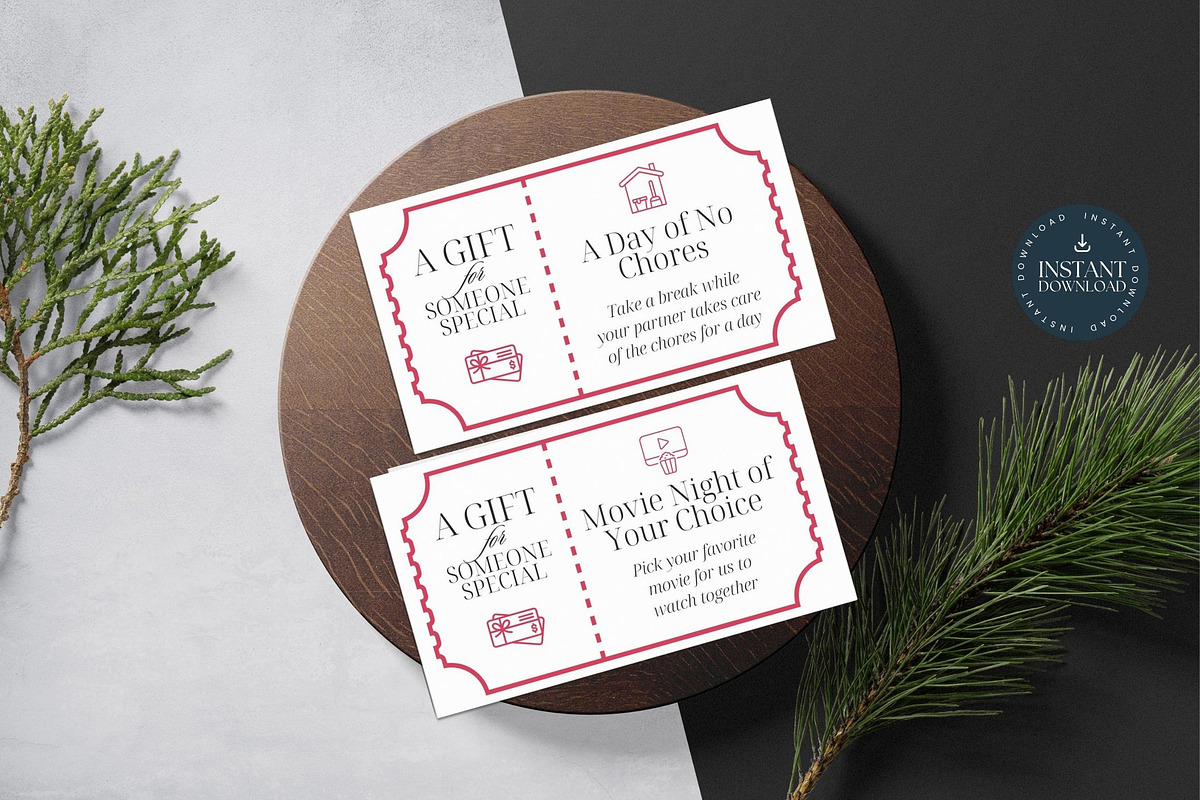 30 Couples Love Coupons, a Stationery Template by Tracia Creative (Photo 2 of 3)