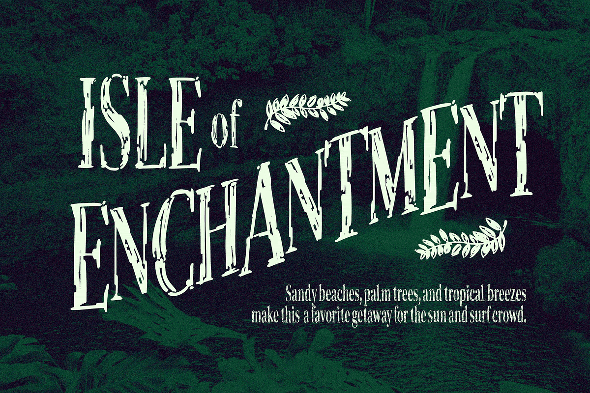 The Phantom Isles: Retro Tiki Font, a Symbol Font by Wingsart Studio (Photo 3 of 19)