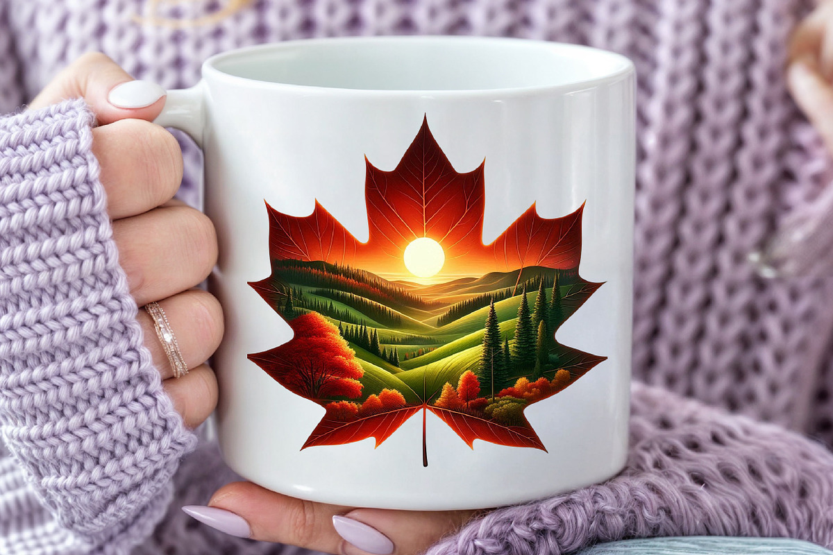 Fall Scenery Autumn Sunset Clipart, an Illustration by Rose Art (Photo 7 of 8)