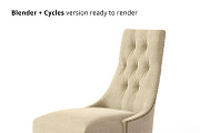 Baker Ritz Dining Chair, a Furniture 3D Model by WidhiMuttaqien (Thumbnail 9 of 9)
