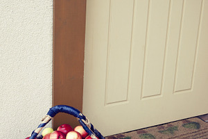 Apples at doorway, a Food & Drink Photo by BOOCYS