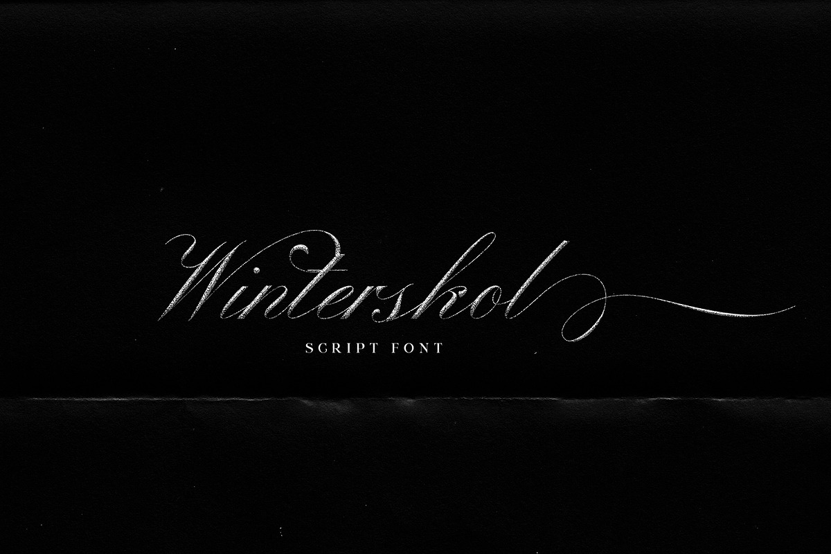 Winterskol Script Font preview 2