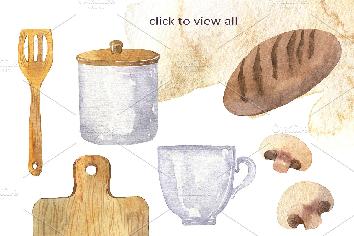 Kitchen collection, a Food Illustration by Watercolor & sketches (Photo 2 of 7)