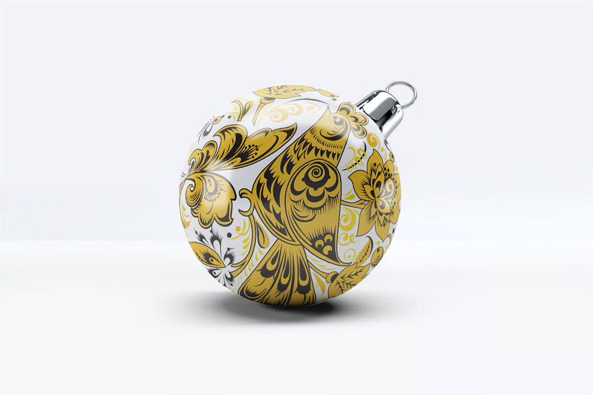 Christmas Ball Mock-up, a Product Mockup by Se٧enStudio (Photo 5 of 7)