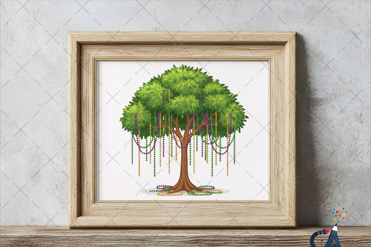 Mardi Gras Bead Tree Png, an Illustration by Creative Art (Photo 4 of 6)