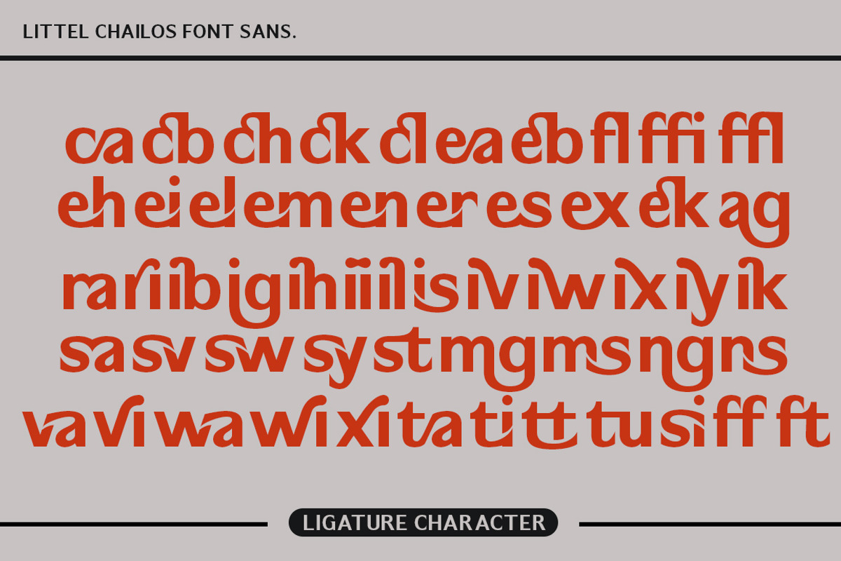 Little Chailos, a Sans Serif Font by Mantype Studio (Photo 10 of 12)