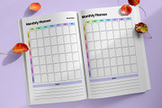 Rainbow Undated Planner (Full Year), a Stationery Template by Mustafiz (Thumbnail 7 of 10)