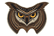 Owl, an Animal Illustration by Bakhtiozin art graphic (Thumbnail 4 of 4)