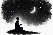 Mystic Meditation Under Starry Sky, an Illustration by Designs_River (Thumbnail 7 of 9)