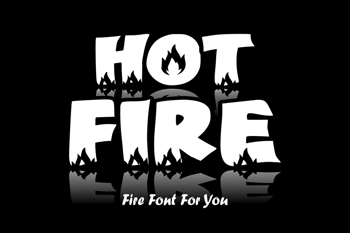 Hot Fire - Comic Font Types, a Font by KiddoGlyphs Studio (Photo 1 of 3)