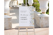 Wildflower Wedding Welcome Sign Boho, an Invitation Template by PawGraphic (Thumbnail 2 of 8)