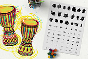 Illustrator grunge brushes, a Brush Add-On by kateja (Thumbnail 3 of 5)