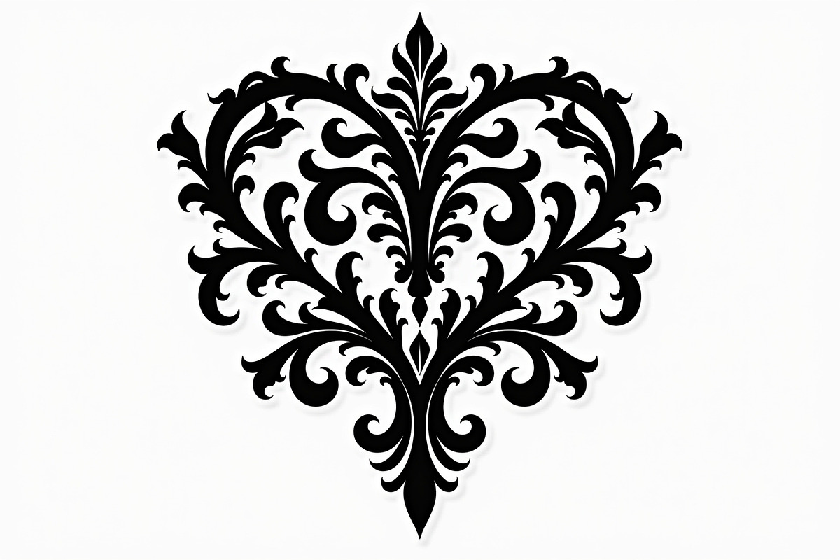 Floral Heart Silhouette Set, an Illustration by Gfx_Store (Photo 5 of 21)