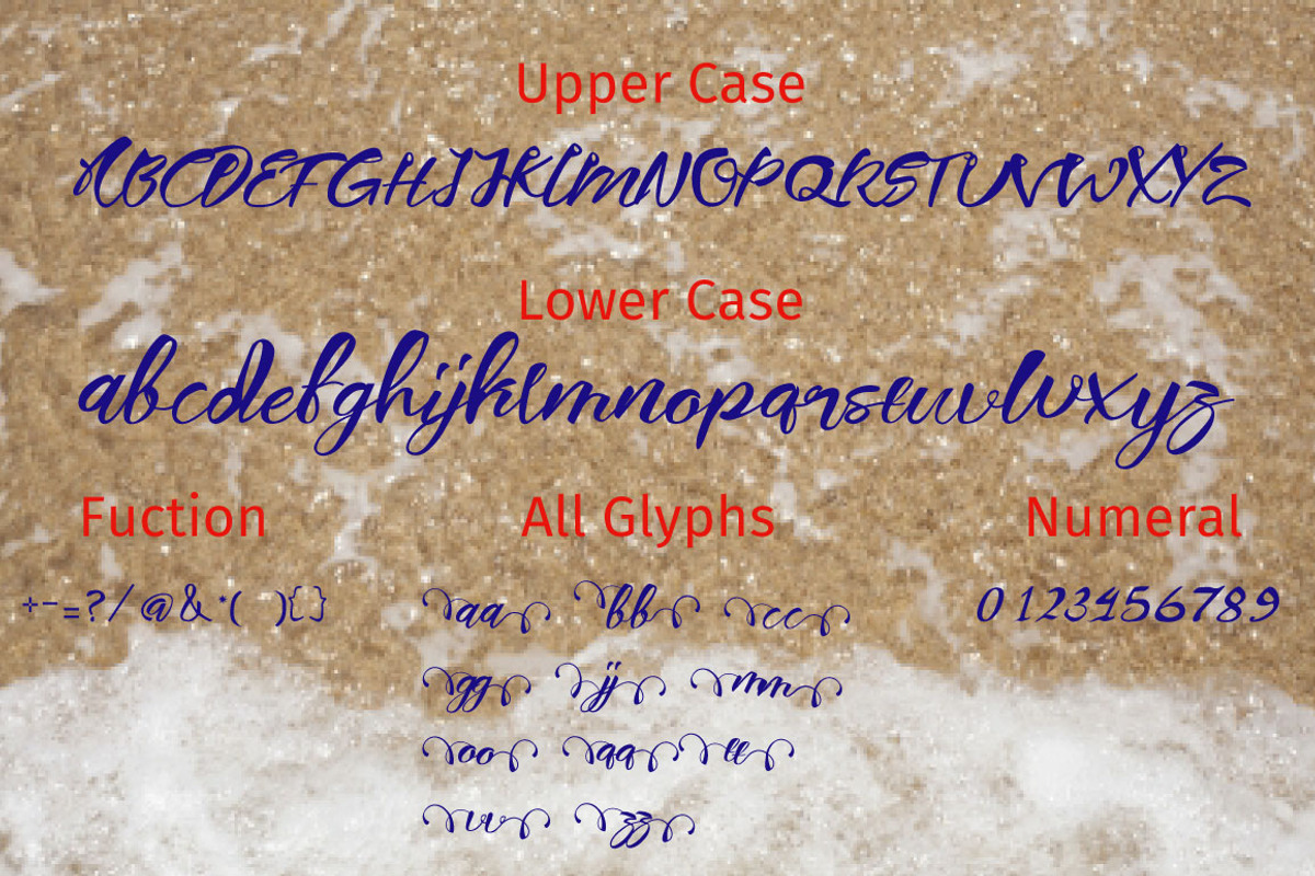 nidewoof Font preview 3