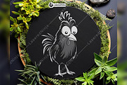 Cute Rooster Chicken Farmyard Animal, a Background Graphic by LaseredNinja (Thumbnail 5 of 7)