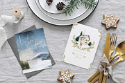 Watercolor Christmas Scenes, an Animal Illustration by Twigs and Twine (Thumbnail 2 of 15)