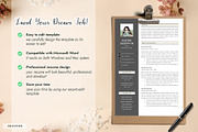 Professional Resume CV Template Word, a Resume Template by GResume (Thumbnail 8 of 9)