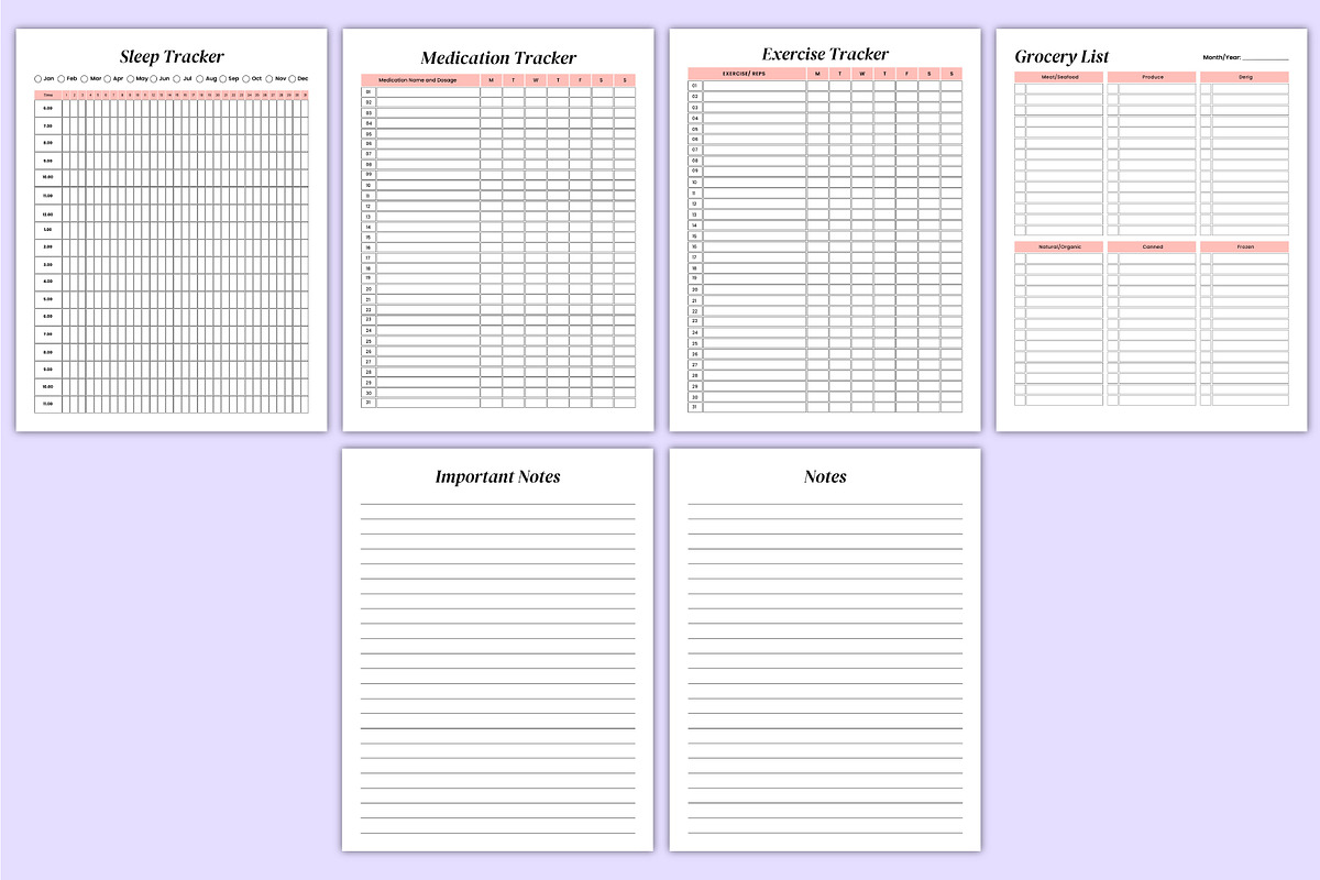 2026 Busy Mom Life Organizer Canva, a Stationery Template by Mustafiz (Photo 7 of 7)