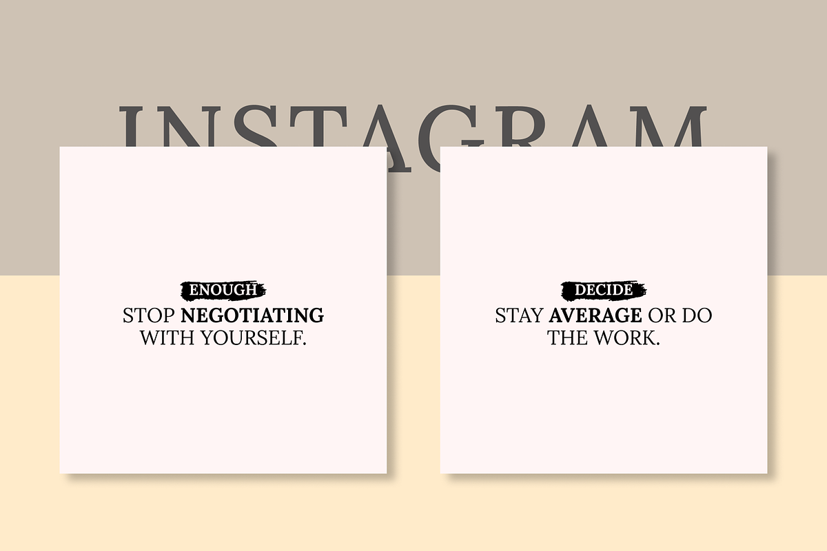 50 Inspiring Instagram Template, a Social Media Template by RB Boutique (Photo 8 of 10)