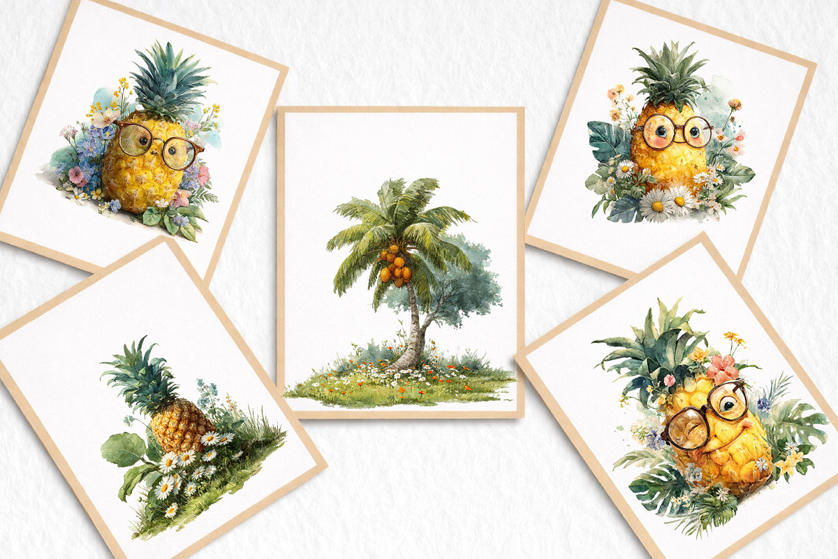 Whimsical Summer Clipart Bundle, an Illustration by DreamArtGraphic (Photo 3 of 8)