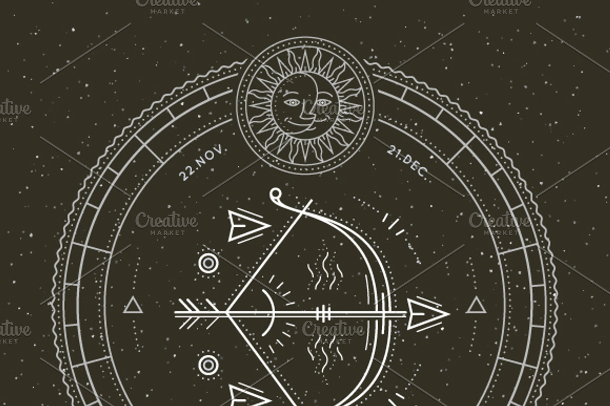 ♐ Sagittarius Zodiac Symbol, an Object Graphic by painterr (Photo 2 of 2)