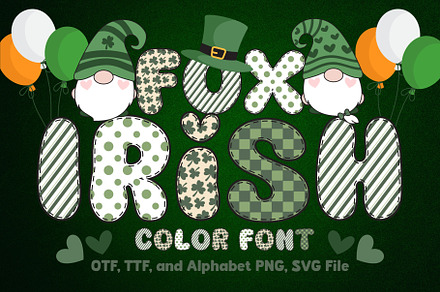 Fox Irish Color Font, a Symbol Font by Fox7 By Rattana