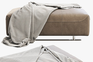BoConcept Hampton footstool, a Furniture 3D Model by 3dmitruk