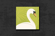 White and Black Swan Portraits, an Animal Illustration by PsychocheArt (Thumbnail 2 of 4)